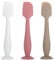 MSVP 3 Pack Baby Diaper Cream Spatula Applicator, Soft Silicone Butt paste Spatula Diaper Cream Brush with Suction Cup Base (White, Red, Gray)