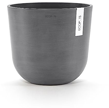 Ecopots Oslo 25 + Blumentopf mit Wasserreservoir - L 25 cm x H 21,4 cm - Innen- und Außenbereich