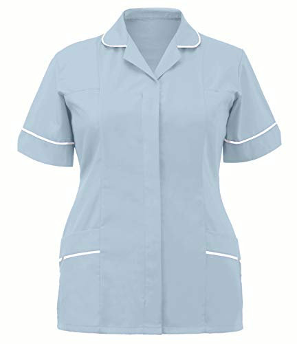 Uniforme Limpieza Mujer: Casaca Sanitaria Cocinero Uniforme Enfermera Unisex Pico Uniforme Limpieza Médico Clásico Batas Trabajo Dentista Elástico Uniforme Sanitario Uniforme Estetica Estética