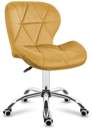 MARK ADLER Future 3.0 Bürostuhl Ergonomisch ohne Armlehne | Drehstuhl mit Rollen & Breiter Sitzfläche | Bequemer Schreibtischstuhl fürs Homeoffice & Schminktisch | Senfgelb