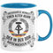 Unterschätze Niemals Einen Alten Mann Der In Der DDR Aufgewachsen Ist Tasse Geschenk (Blau)