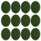 PATIKIL Iron-on Patches, 12 Pack Velvet Elbow Knee Patches Oval Repair Patches Kit for Clothing Sweater Pants Shirts Jackets Mending and Decorating, Green