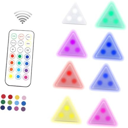 Hoement Dekoratives Nachtlicht Wandlampe Schlafzimmer-wandleuchte Atmende Lampe Mit Farbverlauf Und Fernbedienung