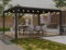 PURPLE LEAF Pergola Bioclimatique avec Guirlande Lumineuse Exterieure 4,8 x 3,68 m Pergola Aluminium Lames Orientables Superficie 17,66 m² Tonnelle de Jardin Pergola Jardin Extérieur,Gris