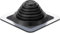 Yaocom Metall-Dachlüftung, Schornstein, blinkend, für Rohrdurchmesser, 1/4-5-3/4 Hülse, quadratischer Boden, EPDM-Ofenentlüftung (1 Stück, 20,3 cm)