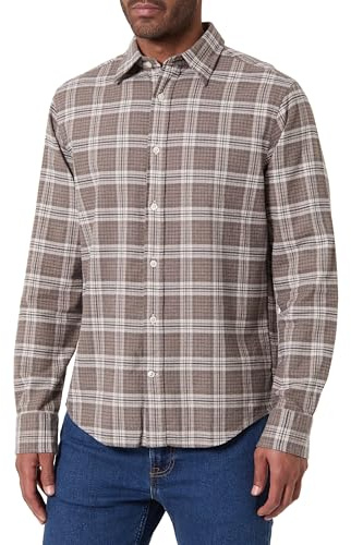Gant Herren Reg Flannel Melange Check Shirt Hemd (1er Pack)