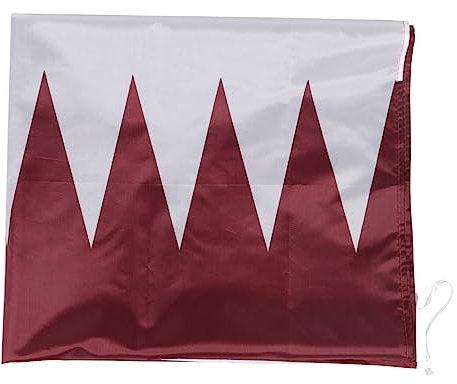 Happyyami Bandiera Del Qatar Bandiera Nazionale 90x150 Cm Ornamento Della Bandiera Decorazione Della Bandiera Della Nazione Domestica Bandiera Nazionale Appesa Poliestere