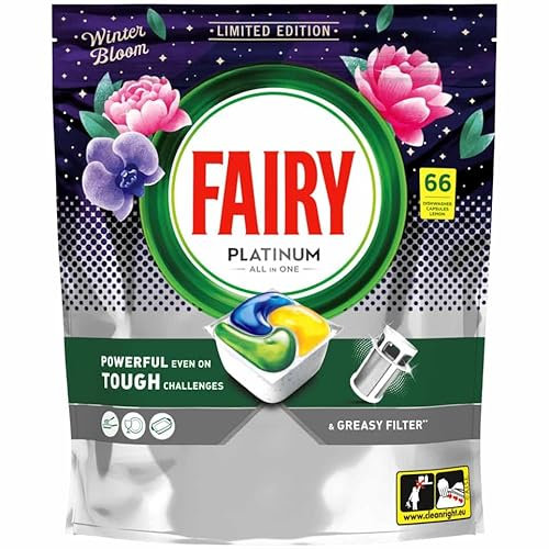 Fairry Platinum All-In-One Dishwasher Capsules 66pk - Winter Bloom