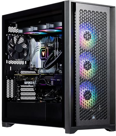 Velztorm Aciex 14th Gen Gaming Desktop PC (Intel i9-14900K, GeForce RTX 5080, 32GB DDR5, 2TB PCIe SSD, 360mm AIO, 1000W PSU, WiFi 6, Bluetooth 5.2, RJ-45, 1 Display Port, Win 11 Pro)
