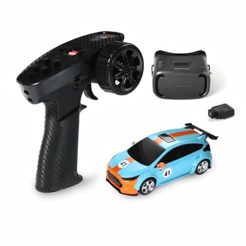Meiurlex MG044 Mini Drift RC Car with Camera Gyro, 1/43 Scale Full Proportional 2.4G RC Electric 4WD Racing Drift Vehicle Gift for Adult - RTR & FPV Combo Version