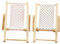 PHENOFICE 2 Stück Puppenhausmöbel, Miniaturstühle, Miniatur Loungesessel, Mini Hausdekoration, Strandkorbzubehör, Miniatur Klappstühle, Miniatur Strandkorb, Modell, Mini Stuhl