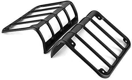 Élégant Noir Noir Cavité Protection pour JK 07-16, Lumière Arrière Lampe pour Utilisation Sur Le Terrain