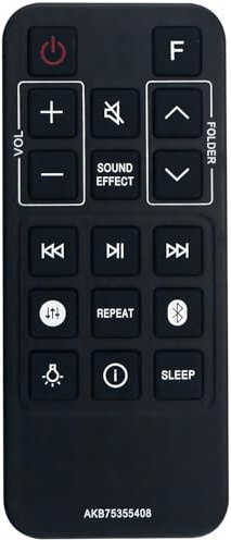 AKB75475311 Télécommande de rechange pour barre de son LG SK6FF SK6F SK6RF SPK5-W