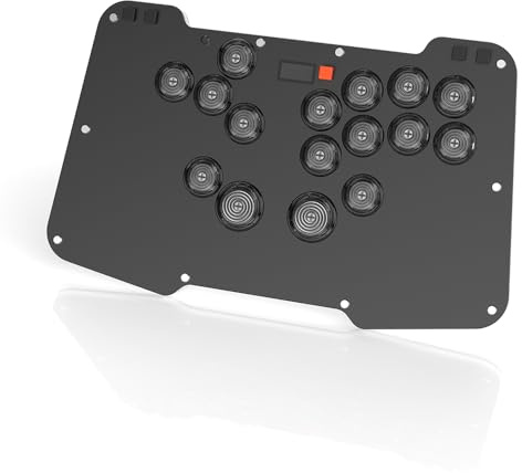 BITFUNX Duelpad Gaming Keypad, Arcade Stick All-Button Leverless Controller