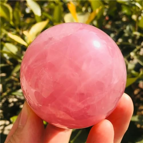 Rose Quartz Sphere Crystal Ball Gemstone Ornaments