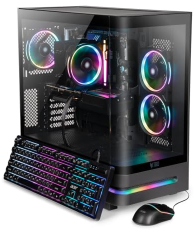 acer Nitro 85 Gaming Desktop | Processore Intel Core Ultra 7 265F | Grafica NVIDIA GeForce RTX 5070 (988 top AI) | DDR5 da 16 GB | SSD Gen 4 da 1 TB | Wi-Fi 7 | Windows 11 Home | N85-600-UR35