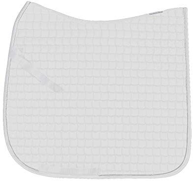 Eskadron Schabracke Baumwolle, uni, weiß/silber