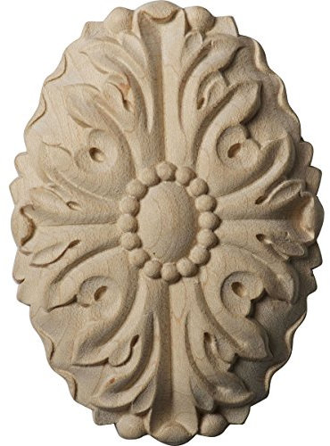 Ekena Millwork ROS03X05ASAL Ashford Oval Rosette, ROS03X05ASRW