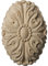 Ekena Millwork ROS03X05ASAL Ashford Oval Rosette, ROS03X05ASRW