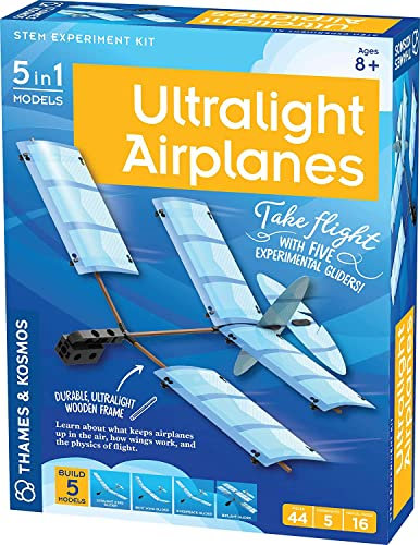 Thames & Kosmos | 550014 | Ultralight Airplanes | Build and Fly 5 Experimental Gliders | Project Kit | FEAK | Ages 8+