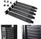 5pcs Black PCI Slot Cover Dust Filter Blanking Plate Hard Steel With Screw