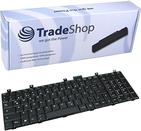 Trade-Shop Laptop-Tastatur/Notebook Keyboard Ersatz Austausch Deutsch QWERTZ für MSI GE600 GE603 GT627 GT628 GT640 GT725 GT729 GT735 GT740 GX600 GX610 GX620 (Deutsches Tastaturlayout)