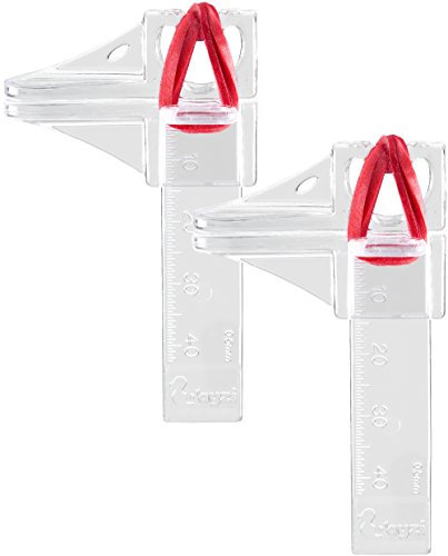 Morsetto di presa trasparente in confezione da 2, l'attrezzo da aiuto per una curva C perfetta con acrilico/gel
