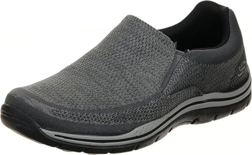 Skechers Expected Gomel, Mocasín sin Cordones Hombre, Gris, 41 EU X-Ancho