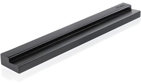 MÖNKE Scaffale per dischi in vinile - Esponga con eleganza i suoi dischi in riproduzione o preferiti sulla parete - Adatto a un disco di qualsiasi dimensione (Nero)