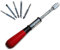 Fiween Spiral Screw Driver Hand Pressing Ratchet Screwdriver with Slotted and Phillips Screwdriver Bit(260mm)