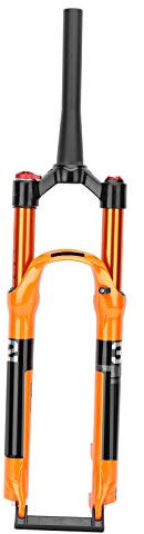 Bike Front Fork Aluminum Alloy Shoulder Control Bicycle Front Suspension Fork for 27.5in Bike Bicycles And Spare Parts