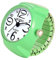 JewelryWe Damen Ringuhr Fingeruhr Analog Quarzuhr Elastisch Ring Band Uhr Uhrenring Geschenk für Mädchen Grün
