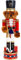 Joliyoou 35,5 cm di Natale Schiaccianoci Figure, Ornamenti in legno Schiaccianoci Orso batterista, Grande Natale Schiaccianoci Tavolo Centrotavola Festival Scaffali Decorazioni