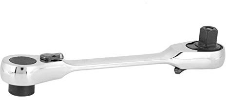 Tomotato Chiave a Cricchetto a Doppia Testa da 1/4 Mini, Presa a Bussola da 72 Denti e Punta per Cacciavite, Chiave a Cricchetto a Sgancio Rapido(107mm)