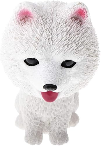 Bobble Head Dog Statue Dashboard Head Dogs Ornaments Nodding Heads Shaking Head Dog Doll for Car Vehicle Home Decoration - Samoyed