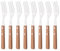 Uniturcky Dinner Forks Set of 8, 304 Stainless Steel, 7.9 Inches, Wooden Handle