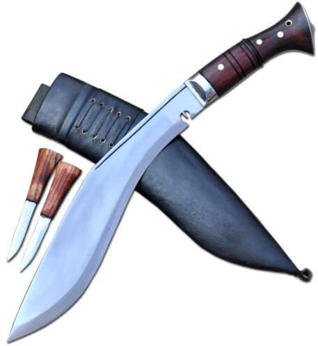 THE NEPAL 30 cm lange Klinge, großes Kukri-Messer, Khukuri-Machete, funktionierendes Kukri-Messer, Bush-Handwerksmesser, authentisches Gurkha-Khukuri
