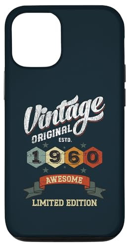 Carcasa para iPhone 12/12 Pro Vintage 64 años cumpleaños original 1960 impresionante cumpleaños 64