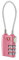 Gadpiparty Lucchetto Combinazione Tsa Per Bagagli Rosa Lucchetto Di Sicurezza Cavo Con Codice Cifre Serratura Riutilizzabile Per Valigie Zaini E Armadietti