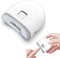 Gbbazu Electric Nail Clippers，Automatic Clipper with LED Light，Electric Trimmer Suitable for Children, Adults, and Elderly, 2 Speed Portable File, Scraps Storage，Easy Operation, White