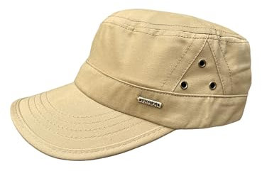 stylx Herren Damen Military Army Stil Cap aus Baumwolle verstellbare Sonnen Kappe für Wandern und Sport (DE/NL/SE/PL, Alphanumerisch, Einheitsgröße, beige)