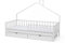 VitaliSpa Hausbett Justus, Weiß, 90x200 cm mit Matratze und 2 Schubladen
