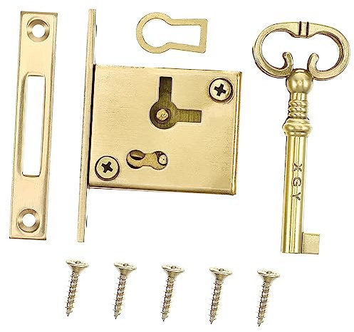 OSALADI 3pezzi Serratura Antica Per Armadietti e Facile Installazione Design Retro Sicurezza Efficiente Per Proteggere Tuoi Oggetti Preziosi