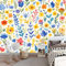 Tapete Gelb Bedruckt Aquarell Blumen und Gras Vliestapete Möbel Leicht Abzuziehen Tapete Schlafzimmer Küchenrückwand Tapete for Living Room 300 x 210 cm/1 Pcs