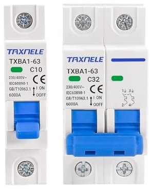 Diferencial Auto Rearmable Disyuntor mini MCB 1P 2P 230V 400V 6KA de CA, interruptor de aire, 6A, 10A, 16A, 20A, 32A, 40A, 50A, 63A, protección contra sobrecarga y cortocircuito Diferencial Auto Rearm