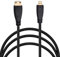 VIEVRE Câble micro HDMI vers mini HDMI, mini HDMI vers Micro HDMI 3,0 m, adaptateur micro HDMI 1080p pour transmission de signal audio vidéo, compatible avec moniteur de tablette d'appareil photo