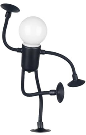 LOVIVER Sportler-Nachtlicht, Nachttischlampe, gemütliche Beleuchtung, Sportfigur, DIY-Nachtlicht, Nachttischlampe für Flur, Küche, Erwachsene, Schwarz