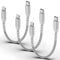 ULIFTUS USB C to Lightning Cable[15CM, 3Pack], Nylon Short iPhone USB C Cable MFi Certified Type C Lightning Power Delivery Fast Charging Lead Compatible for Apple iPhone 14 13 12 11 Pro Max X XR