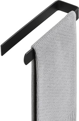 Alise Hand Towel Holder Towel Ring for Bathroom Lavatory Self-Adhesive,SUS304 Stainless Steel Towel Rack Towel Bar Towel Hanger for Wall,Glass Door,Cabinet Side,Wash Basin Side,Kitchen,Matte Black