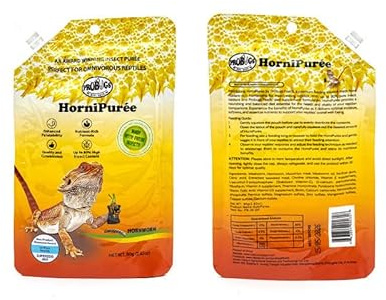 Maned Lizard Cibo per rettili Gel per lucertole Purea di corno di ciglia Cibo per guardiani del leopardo Lingua blu Grillo 80g